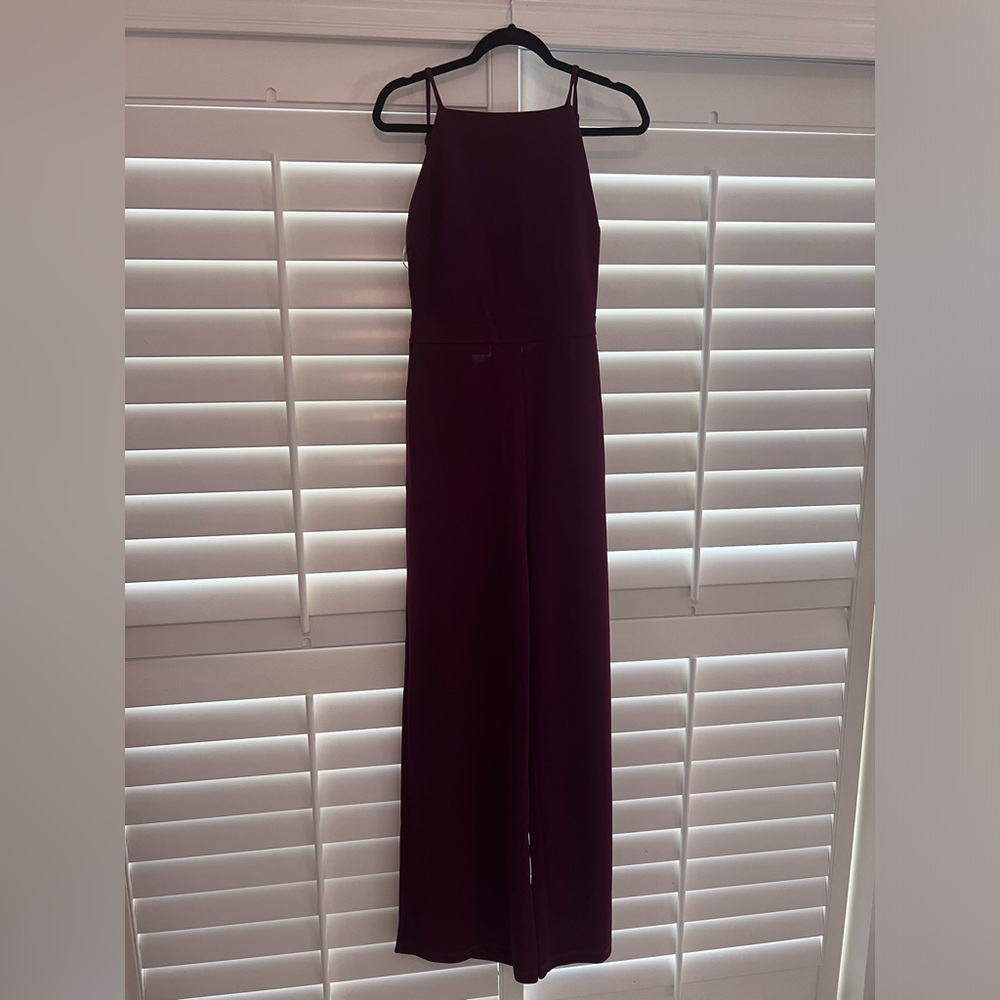 Never Worn High Neck Open Back Jumpsuit